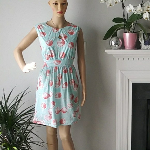 emily and fin Dresses & Skirts - Emily and Fin cherries blue dress